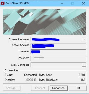 SSL VPN Connected